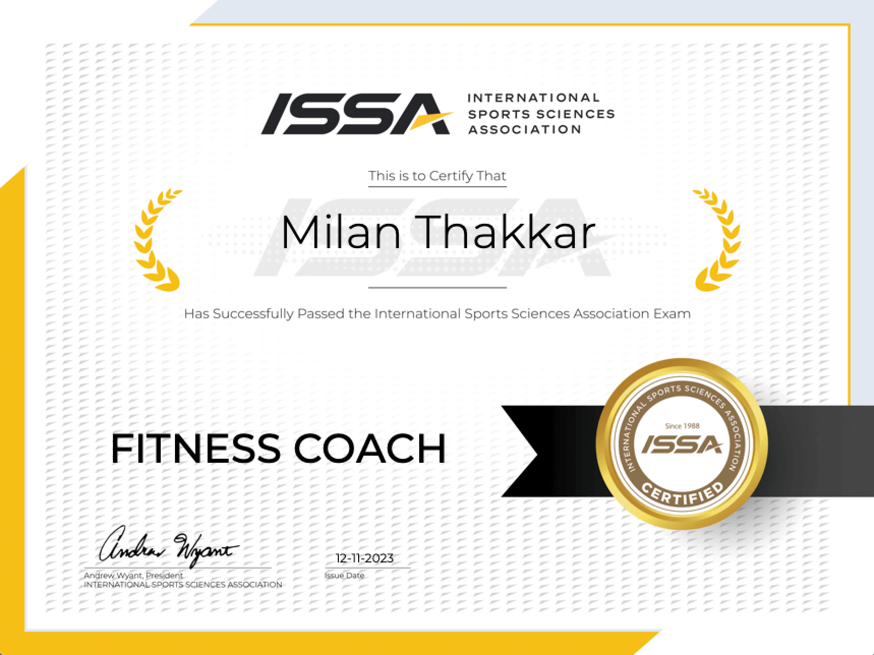ISSA Fitness Coach Certification