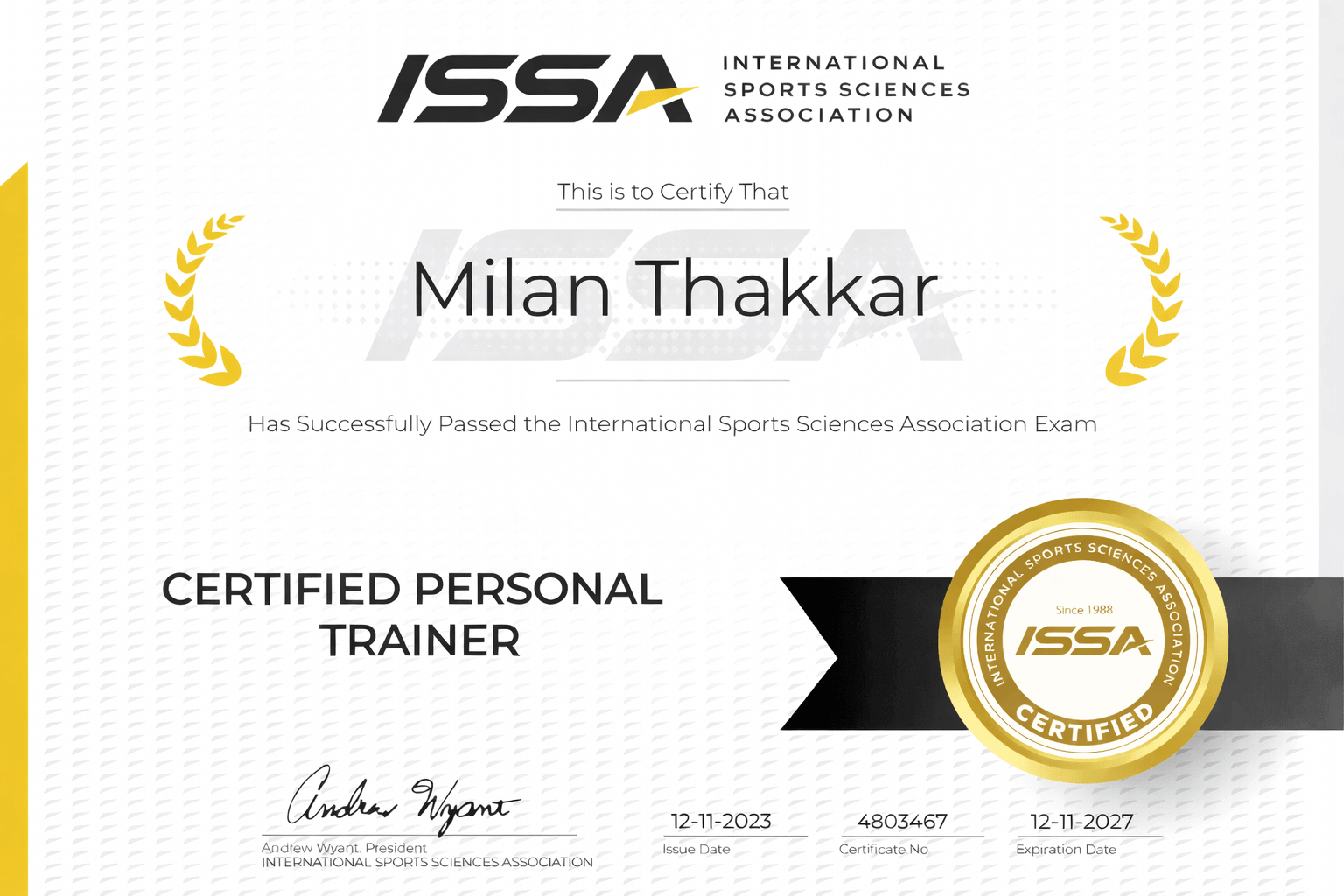 ISSA Personal Trainer Certification